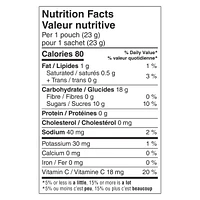 Gushers aux Fruits de Betty Crocker Sans gluten Coulis de raisin et Saveurs tropicales 6 sachets, 138 g