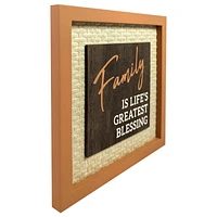 PLAQUE FAMILIALE - ORANGE