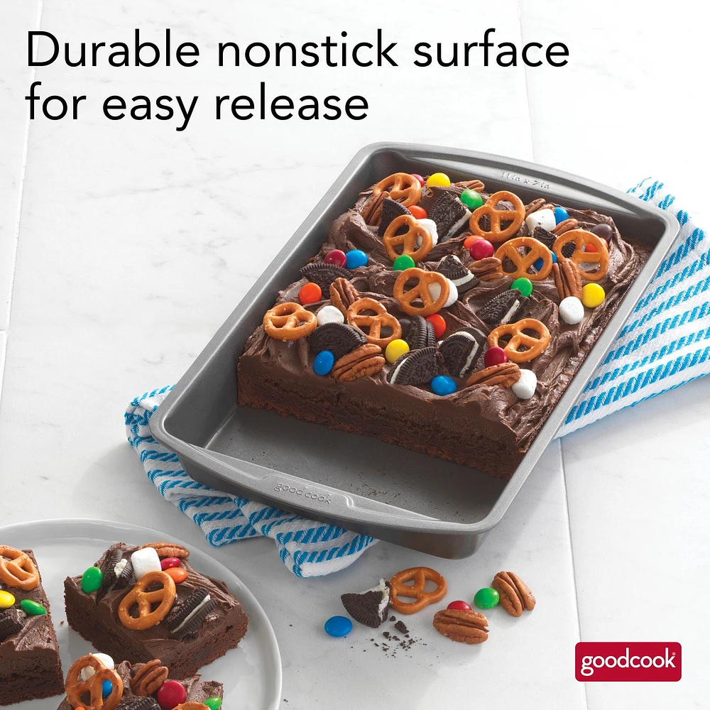 Goodcook Nonstick Biscuit/Brownie Pan, 7X11 inch