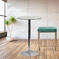 Tabouret de bar moderne et luxueux – Design élégant sans dossier avec pieds dorés brillants, siège rembourré, mélange parfait de style et de confort pour les cuisines et les bars