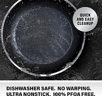 Granitestone 7 Quart Silver Nonstick Stock Pot with Lid Cookware, Oven & Dishwasher Safe