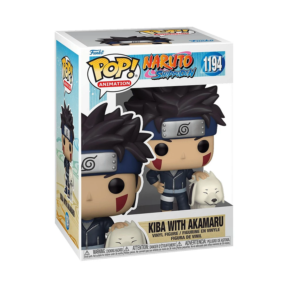 Funko POP! Animation: Naruto S9 - Kiba w/ Akamaru Vinyl Figure