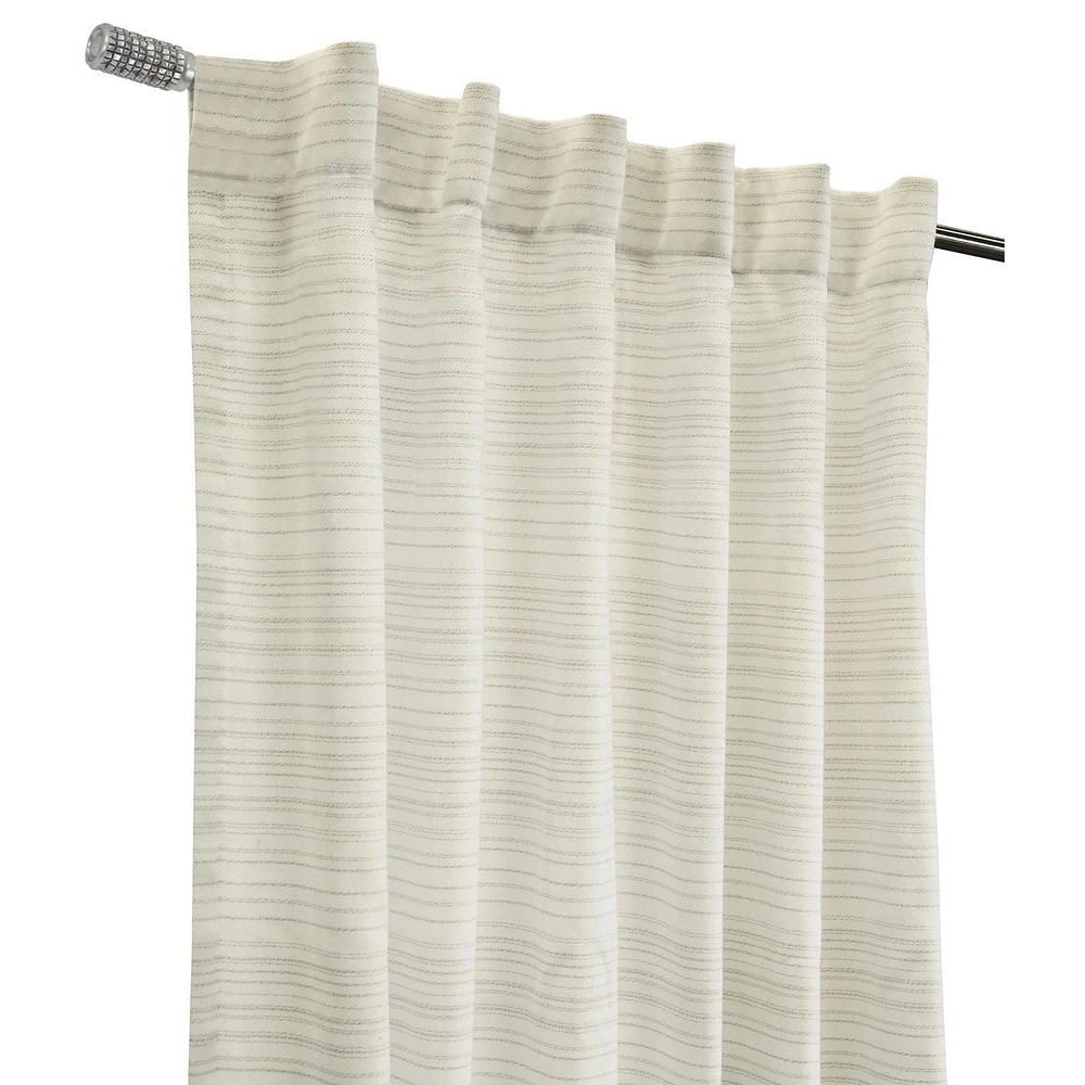 Loft Living Anapolis filtrant la lumière Double Tetiere panneau de rideau 52 x 84 in Lin