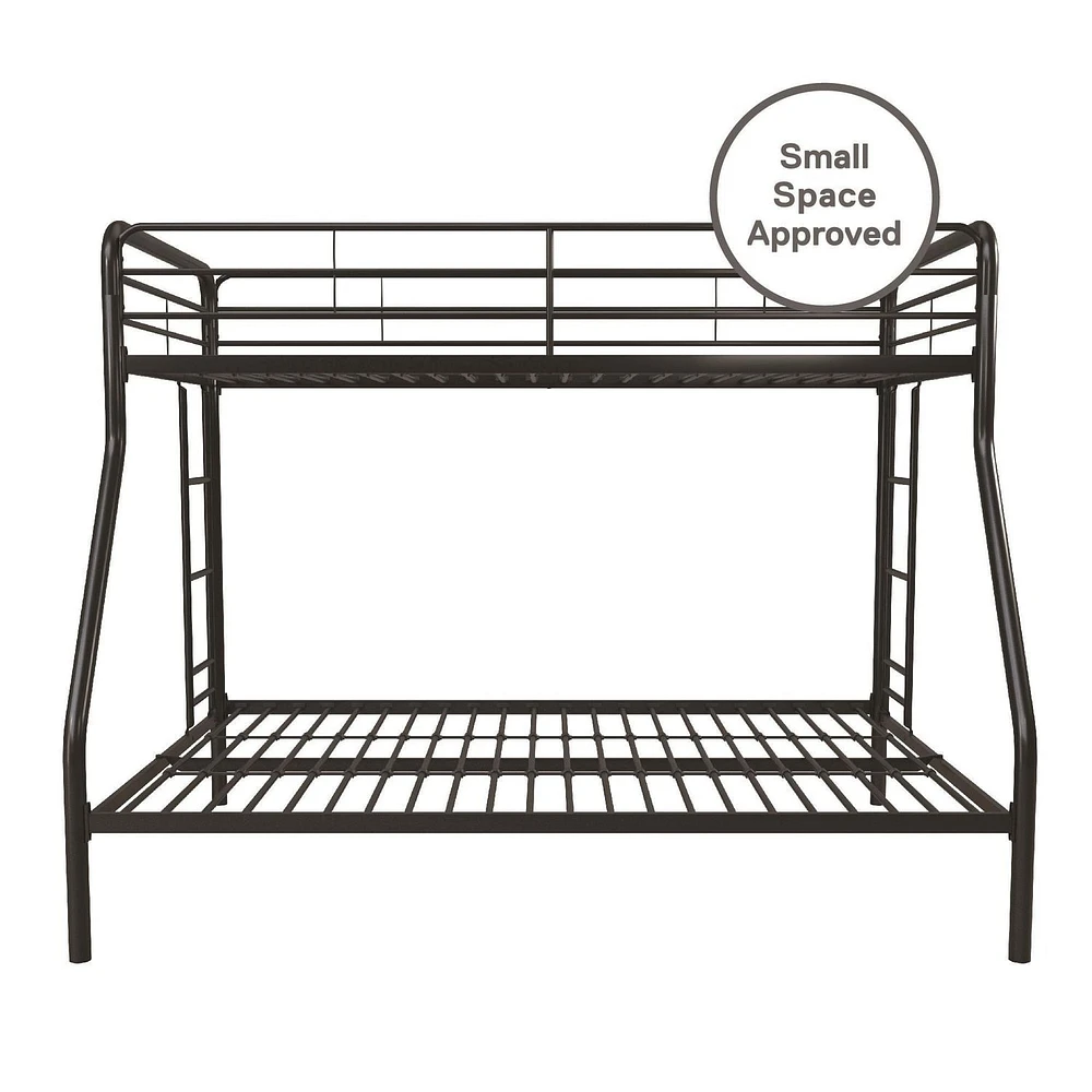 DHP Dusty Twin over Full Metal Bunk Bed