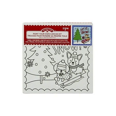HOLIDAY TIME PAINT YOUR OWN CANVAS KIT