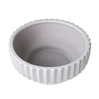Better Homes & Gardens 8" Ceramic Cup Pot-White, Flower pot