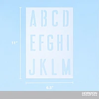 On the Surface Alphabet Stencils & Christmas Stencils with Adhesive Gemstones