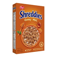 Post Honey Shreddies Cereal, Retail Size, 440 g, E-SHREDDIES HONEY SHREDDIES