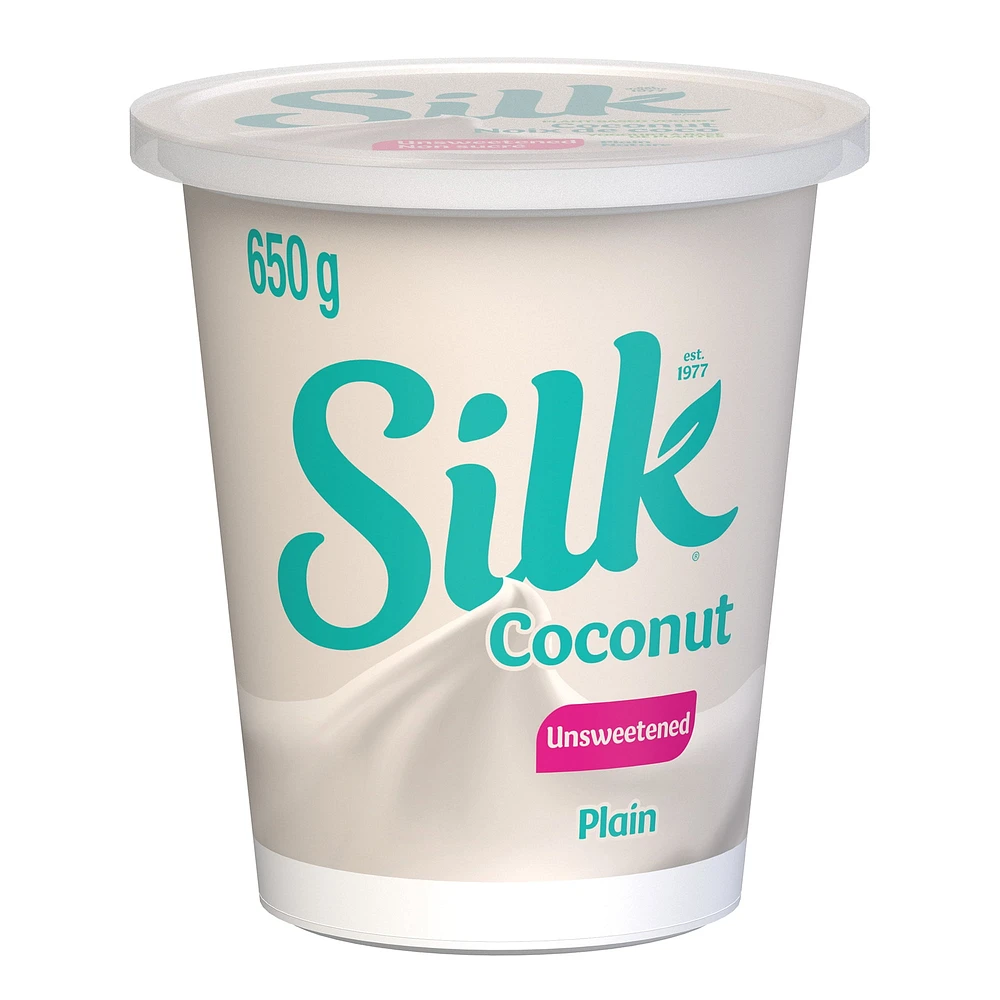 Silk Coconut Yogurt, Unsweetened Plain, Dairy Free, 650 g