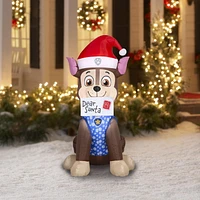 Christmas Inflatable Paw Patrol Chase with Blue Sweater and Letter to Santa