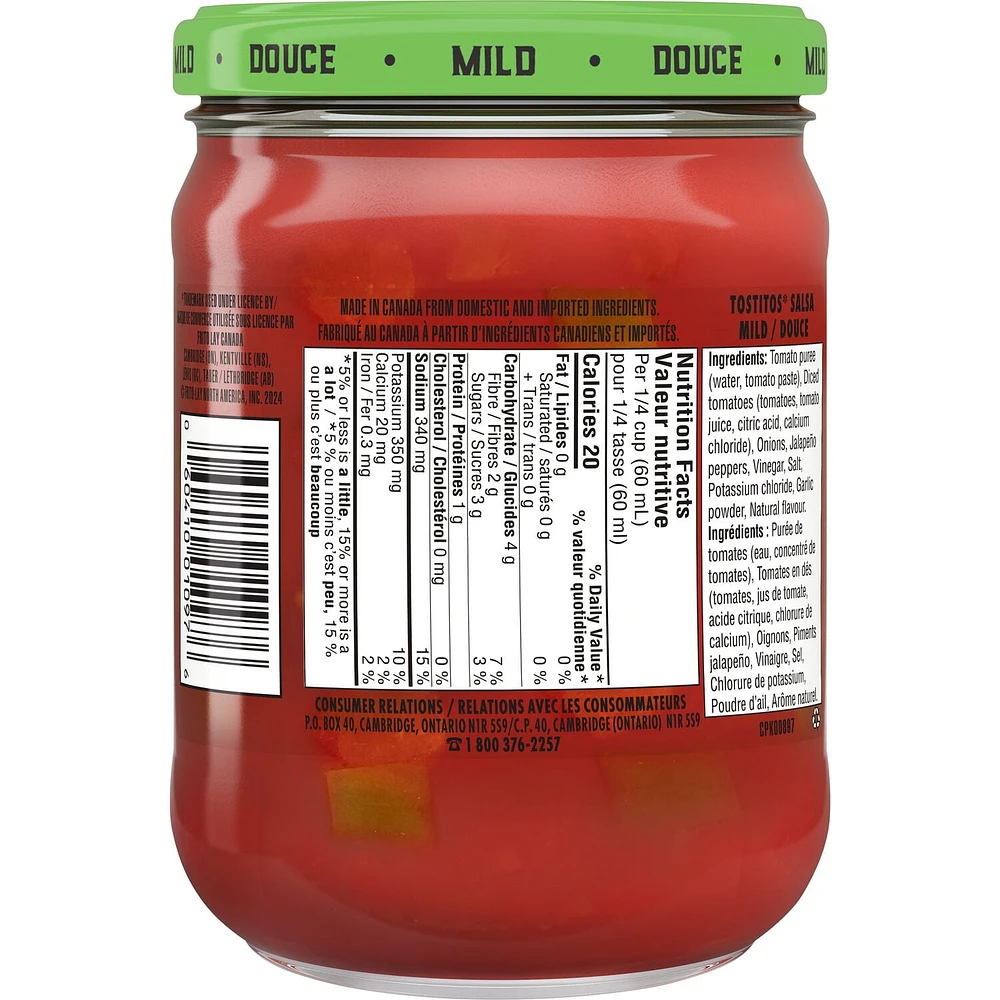 Tostitos Salsa - Mild., 418 ml.