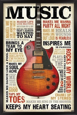 Music Inspires Me Wall Poster