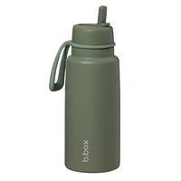 b.box - 34oz Insulated Flip Top Drink Tumbler with Straw Large and Durable Water Bottle for Teens & Adults Travel Water Bottle Triple Layer Insulation BPA Free 34oz