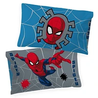 Marvel Spider-Man Ensemble de Literie 4 Pièces pour Lit 1 Place + En Prime un Sac Pour Lit 1 Place