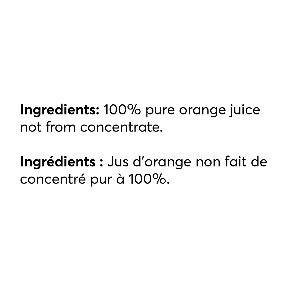 Orange Juice No Pulp, Not from Concentrate, 1.5 L