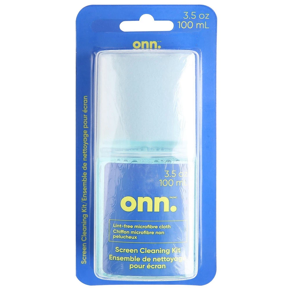 Trousse de nettoyage d’écran de 2 pièces, 3,5 oz. onn. Avec chiffon non pelucheux