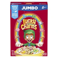 Lucky Charms, Céréales de Petit Déjeuner Avec des Guimauves,Grains Entiers, Format Geant, 825 g 825g