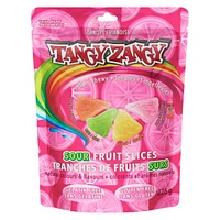 Tangy Zangy Soft n' Chewy Sour Fruit Slices Orange, Lime, Lemon, Pink Grapefruit