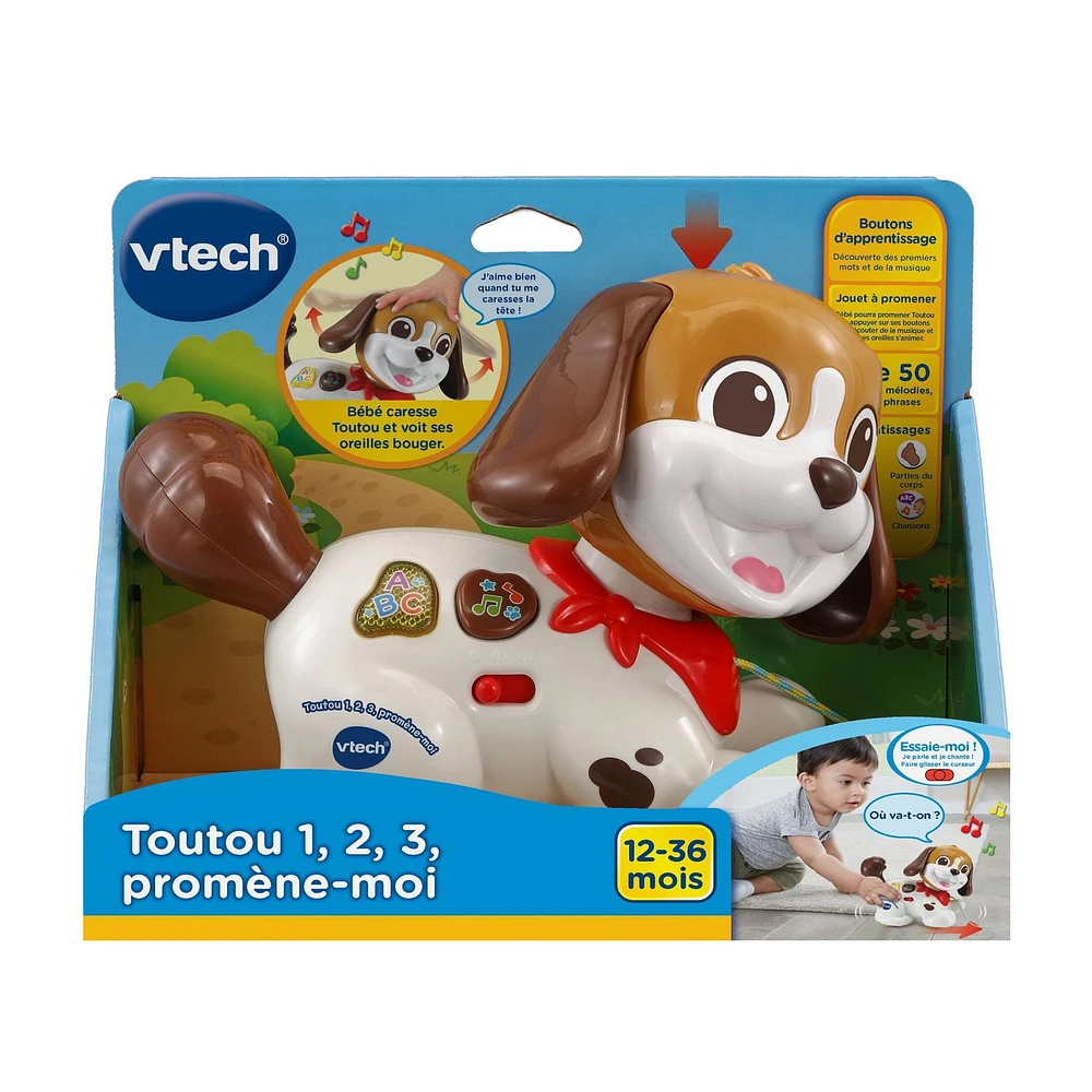 VTech Toutou 1,2,3 Promène-moi - Version francaise 12-36 Mois
