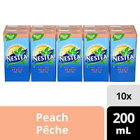 NESTEA Peach 200mL Tetra Carton, 10 Pack, 10 x 200mL