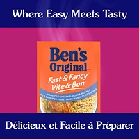 BEN'S ORIGINAL FAST & FANCY Homestyle Chicken Flavour & Wild Rice, 132g pouch, Perfect Every Time™