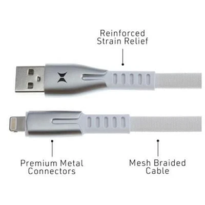 XTREME Premium MFI Charge/Sync Lightning Cables 10ft, White