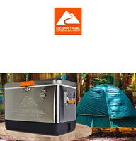 Glacière Ozark Trail 54 pintes Glacière en acier inoxydable avec décapsuleur 85 canettes, 51 L