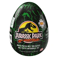 Jurassic World, Puzzle mystère de 100 pièces, Film parc de dinosaures avec emballage en forme d'œuf, pour adultes et enfants à partir de 4 ans