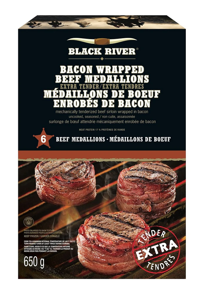 Médaillons de boeuf enrobés de bacon