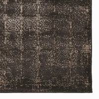 Tapis Bijou Illusion marine et beige de 5 pi x 7 pi 6 po