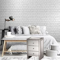 Jahnel Nightstand, Stainless Steel Nightstand, MDF Nightstand, Mirrored Nightstand, Bedroom Nightstand, Three Drawer Nightstand, Silver Nightstand, Mirrored Bedside Table