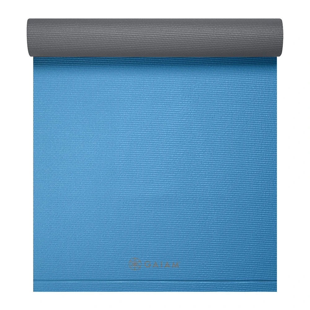 Gaiam Athletic Yoga 5mm Duramat - Bleu / Gris