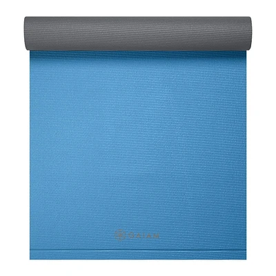 Gaiam Athletic Yoga 5mm Duramat - Bleu / Gris