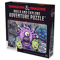 Dungeons & Dragons, Build and Explore Adventure Puzzle, puzzles DnD pour adultes, puzzle de 1 000 pièces Donjons et Dragons pour adultes et enfants à partir de 12 ans