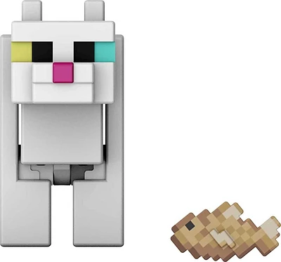 Minecraft White Cat Figure