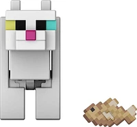 Minecraft Créer-Un-Bloc Chat Blanc Figurine