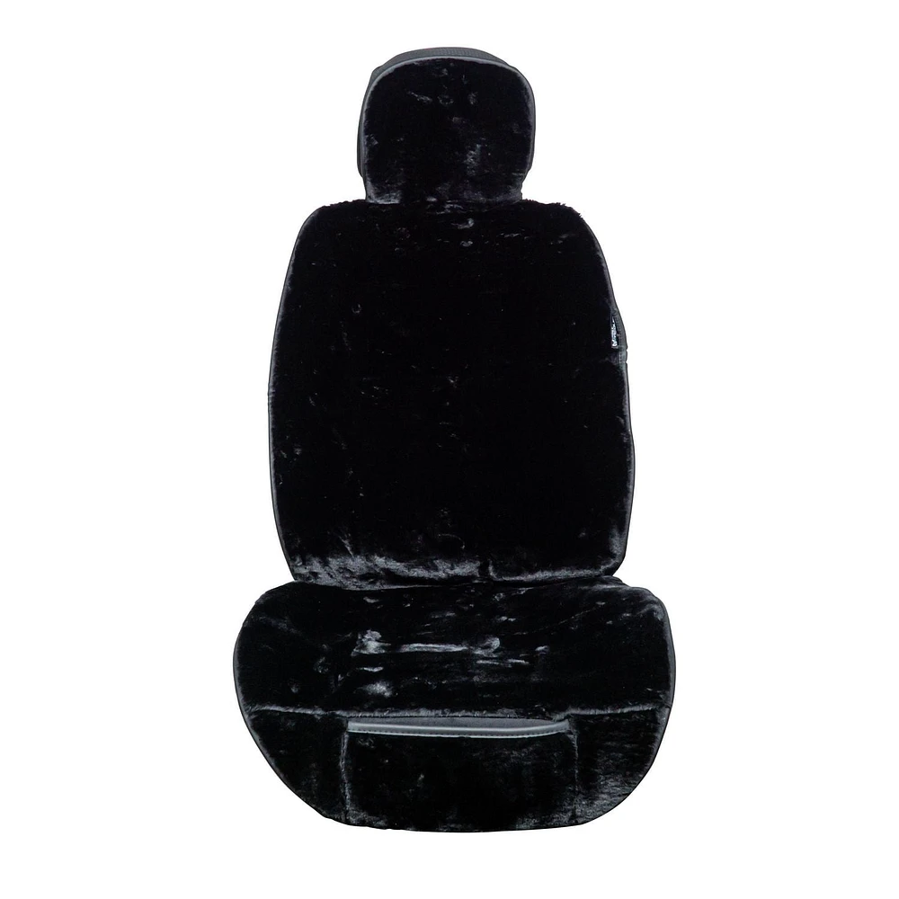 Luxury Series Black Plush Seat Cover