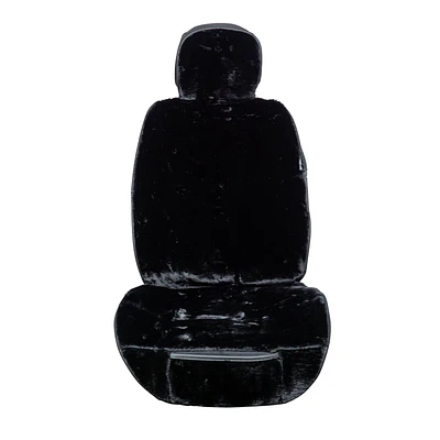 Luxury Series Black Plush Seat Cover