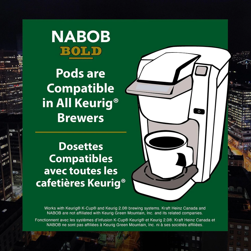 Nabob Full City Dark Coffee 100% Compostable Pods, 292g, 30 Pods