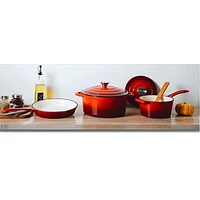 Four hollandais en fonte de 5,5 pintes Hamilton Beach, rouge