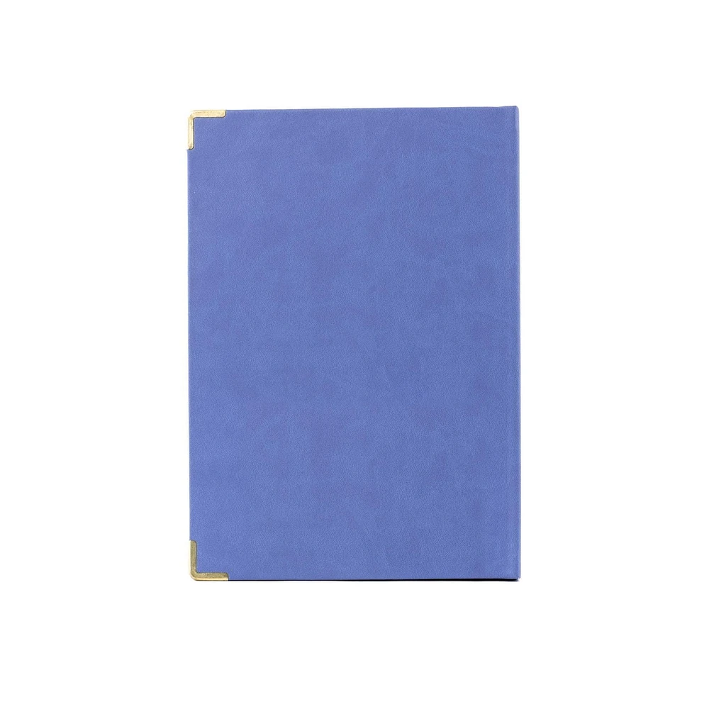Journal Hilroy® À Bordure Dorée Bleue,7X10 Journal