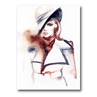 Designart Mode Portrait de femme avec Ht Art mural sur toile