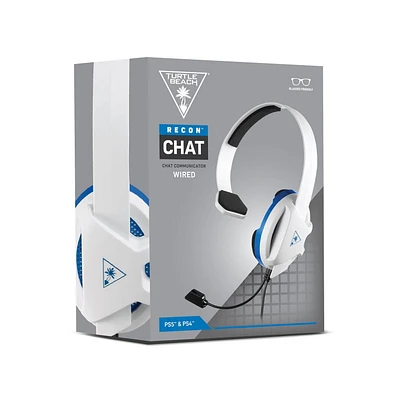 Turtle Beach® Recon Chat White Headset for PS4™ Pro, PS4™, and PS5™, PlayStation 4