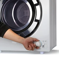 Sécheuse compacte Black + Decker BCED26 pour prise murale standard, petite, 5 modes, volume de charge 8,8 lb, blanche