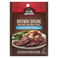 Club House, Dry Sauce/Seasoning/Marinade Mix, Brown Gravy, Less Salt, 25g