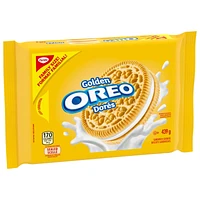 OREO Golden Vanilla Sandwich Cookies, Family Size, 439 g