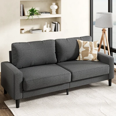 Canapé en tissu d'intérieur Mainstays de 76 pouces, gris foncé