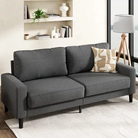 Canapé en tissu d'intérieur Mainstays de 76 pouces, gris foncé