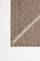 ECARPET Indoor Outdoor Area Rug for Patio, Deck, Living Room Sisal Abstract Collection