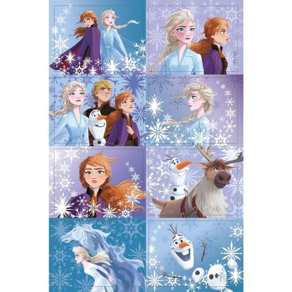 Autocollants 3D lenticulaires Disney Frozen 2, 16 carats